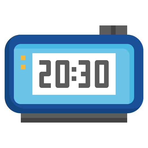 Reloj despertador digital - Iconos gratis de electrónica