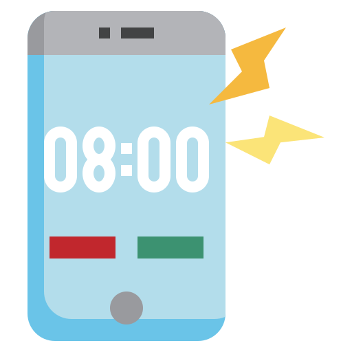 alarma de teléfono icono gratis