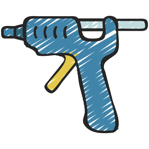 pistola de silicona icono gratis