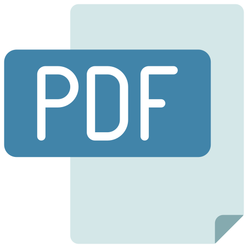 Pdf file Juicy Fish Flat icon