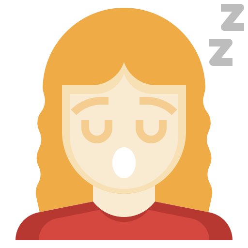 dormido icono gratis