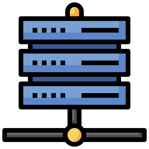 Server Surang Lineal Color icon