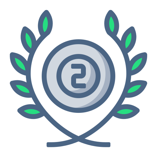 médaille d'argent Icône gratuit