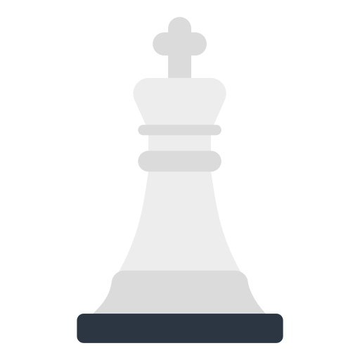 Ícone de peão de xadrez branco ilustração plana do ícone vetor de peão de  xadrez branco para web design