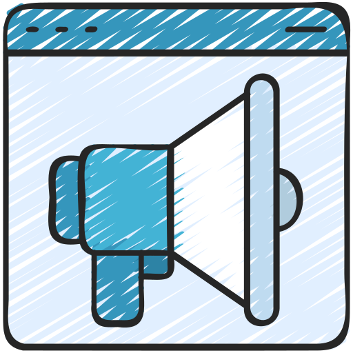 publicidad online icono gratis