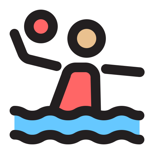 Water polo Generic Outline Color icon