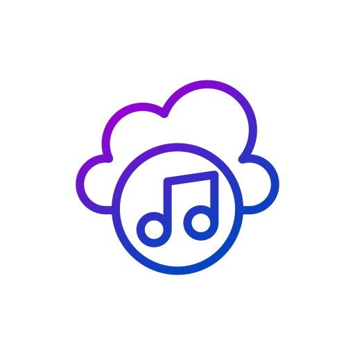 nube de música icono gratis