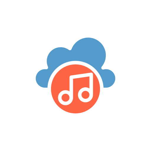 nube de música icono gratis