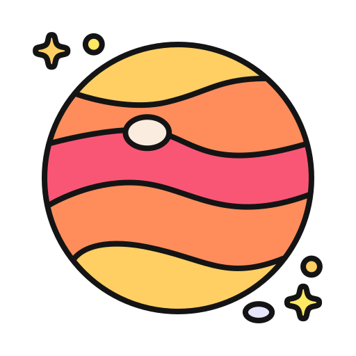 Jupiter Generic Outline Color icon