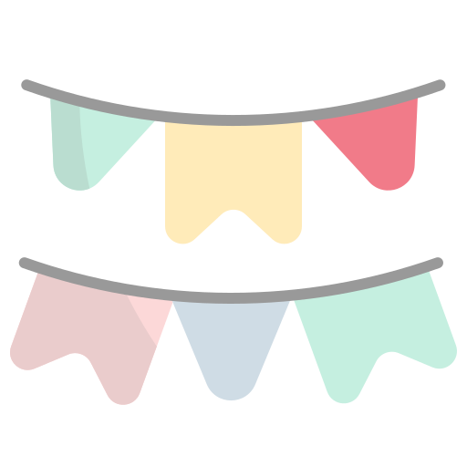 Bunting - Free birthday and party icons