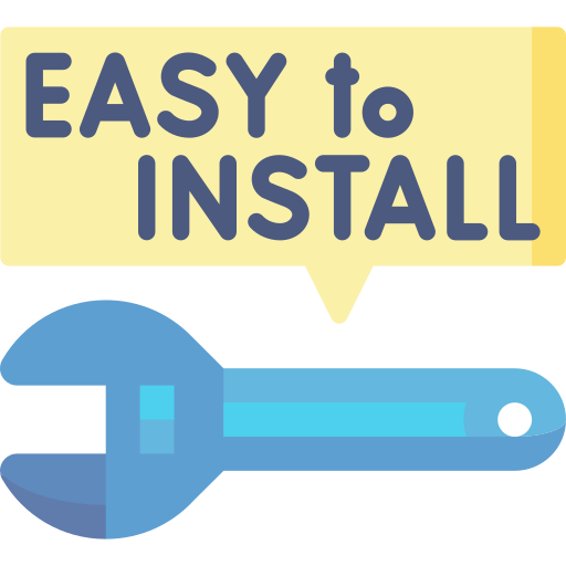 fácil instalación icono gratis