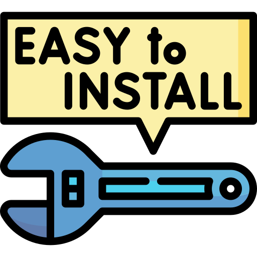 fácil instalación icono gratis