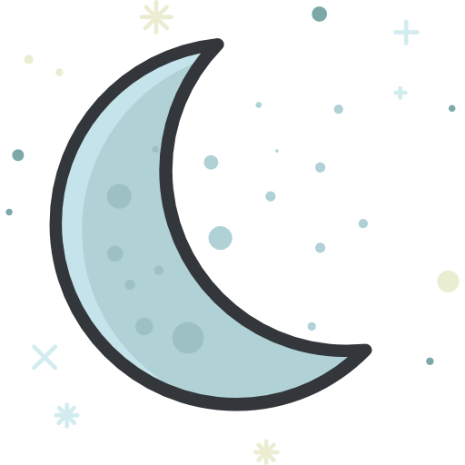 Crescent moon - Free nature icons