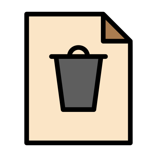 Deleted Generic Outline Color icon