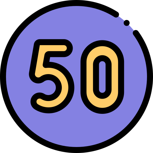 50 grátis ícone 50 grátis ícone