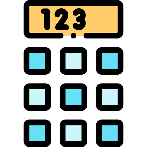 Numeric - free icon