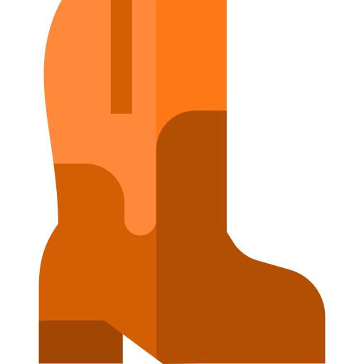 Boot Basic Straight Flat icon