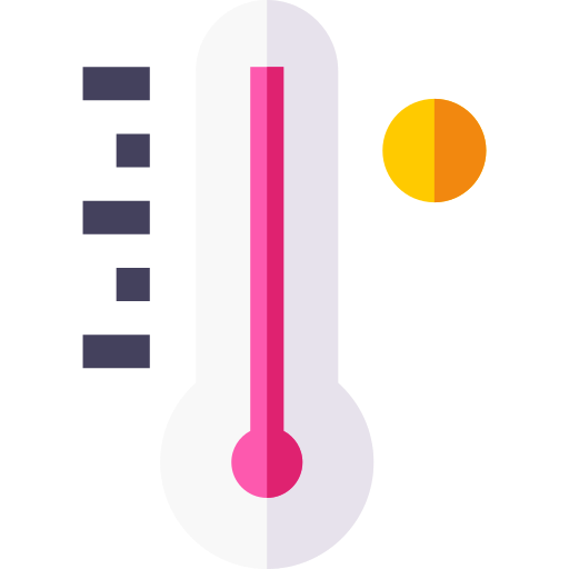 Heat Basic Straight Flat icon