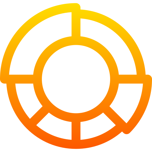 Pie chart Basic Gradient Lineal color icon