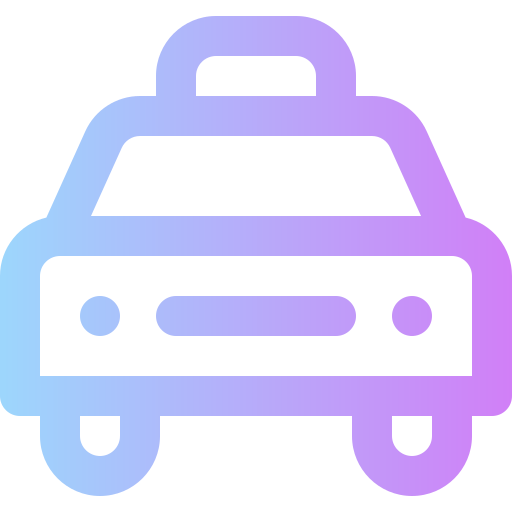 Taxi Super Basic Rounded Gradient icon