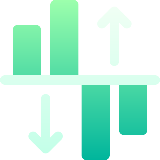 gráfico de barras icono gratis