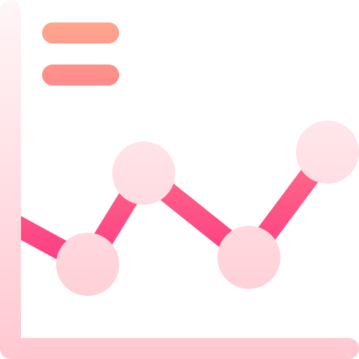 gráfico de linea icono gratis