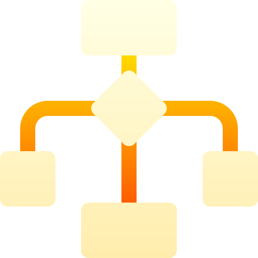 diagrama de flujo icono gratis