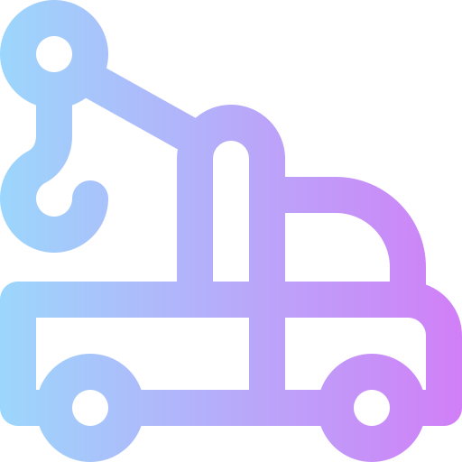 Crane truck free icon