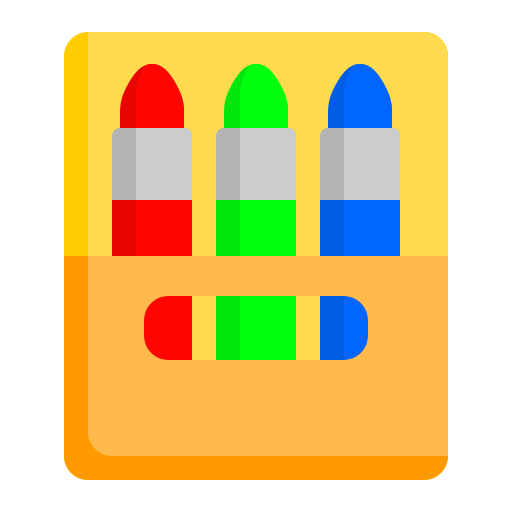 lápices de color icono gratis