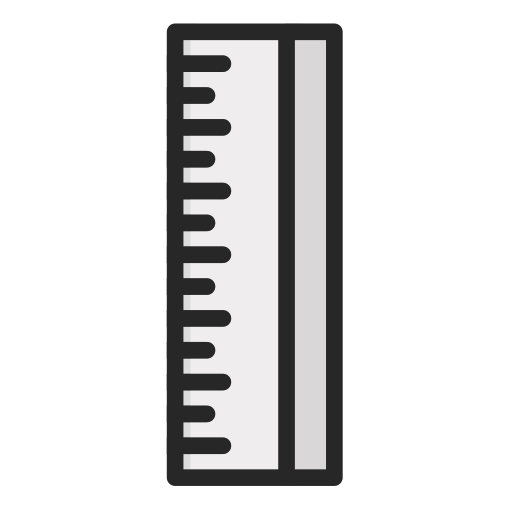 Ruler Generic Outline Color icon