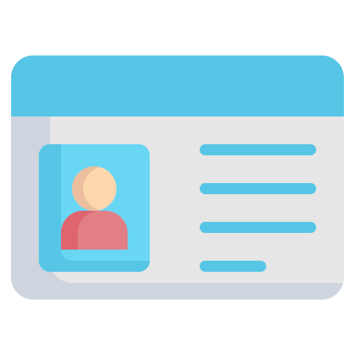 Id card Generic Flat icon