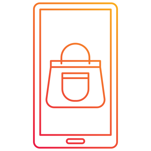 las compras en línea icono gratis