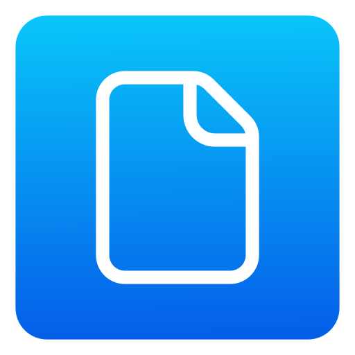 File Generic Flat Gradient icon