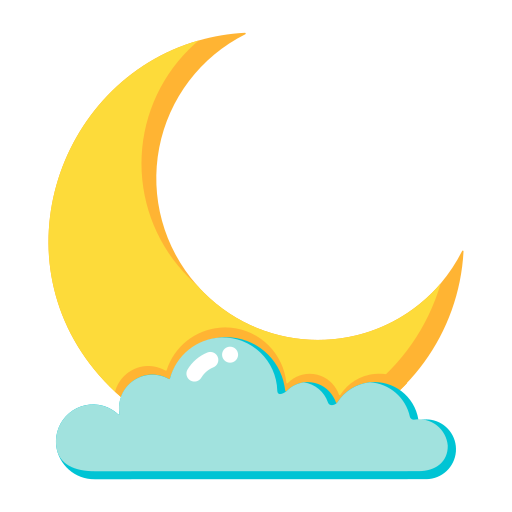 Cloudy night - Free weather icons