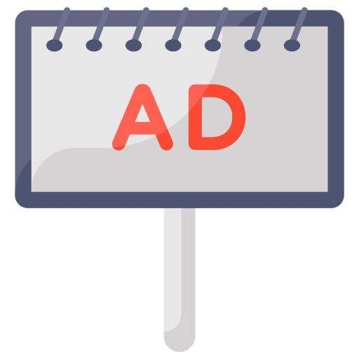 Рекламный щит бесплатно иконка