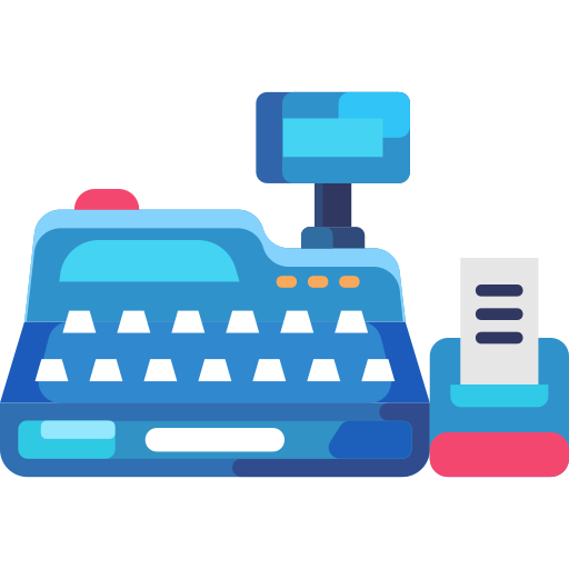 caja registradora icono gratis