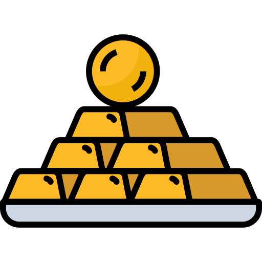 lingote de oro icono gratis