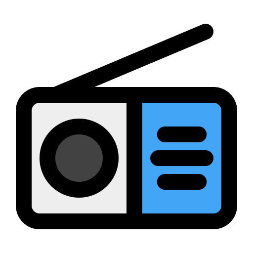 Radio Generic Outline Color icon