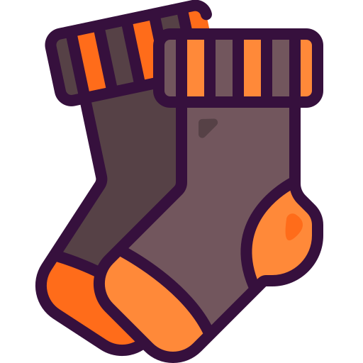 Sock Generic Outline Color icon
