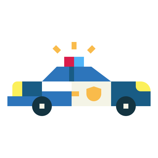 Police car Smalllikeart Flat icon