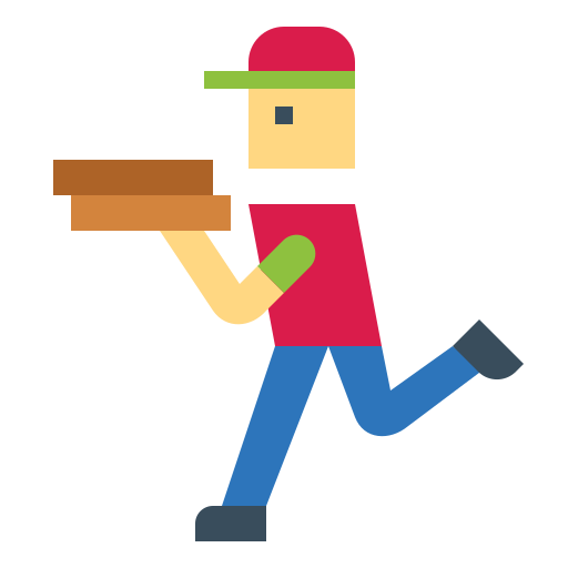 Delivery man free icon