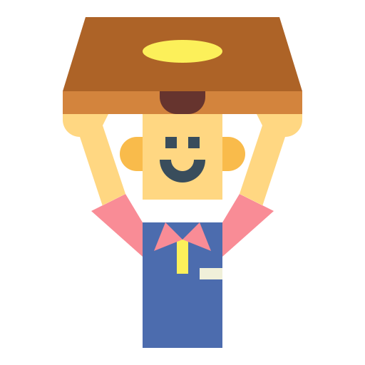 Delivery man free icon