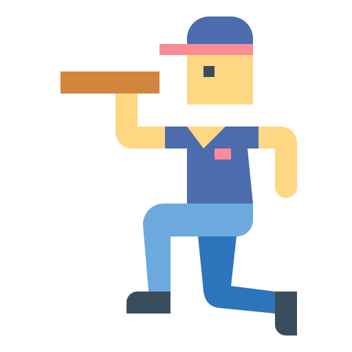 Delivery man free icon