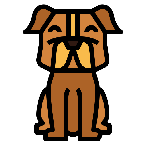 Dog Smalllikeart Lineal Color icon