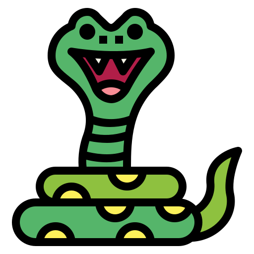 Snake Smalllikeart Lineal Color icon