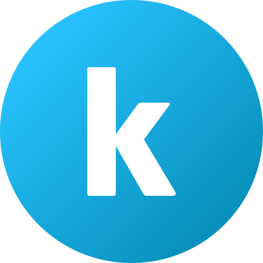 Letter k Generic Flat Gradient icon