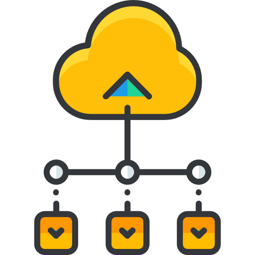 computación en la nube icono gratis