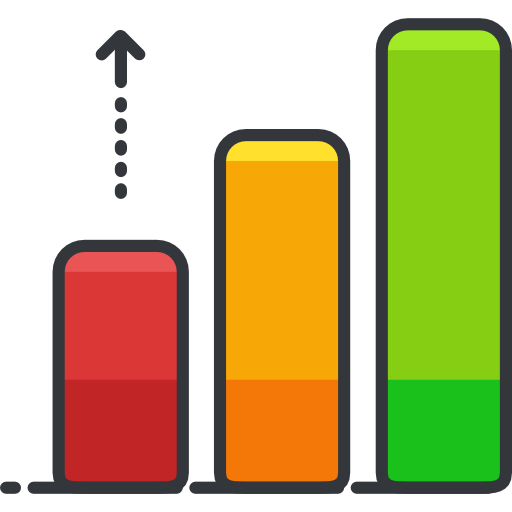 gráfico de barras icono gratis