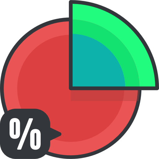 gráfico circular icono gratis