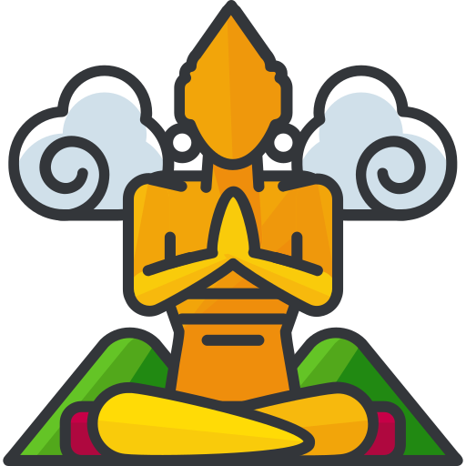 Great buddha of thailand - Free monuments icons